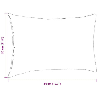Sofakissen 2 pcs Dunkelgrün 50 x 30 cm Cordstoff