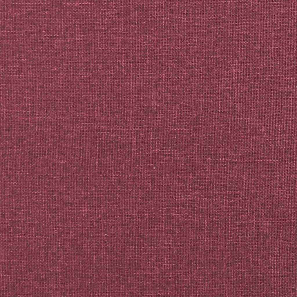 Sofakissen 2 pcs Weinrot 60 x 40 cm Stoff