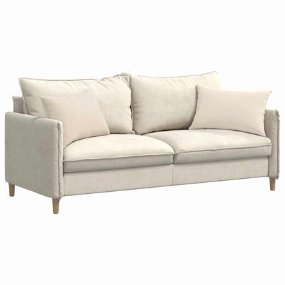 Sofakissen 2 pcs Beige 60 x 40 cm Stoff