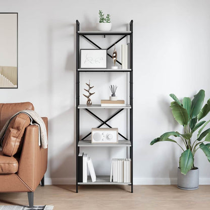 Bücherregal Graues Sonoma 56 x 34 x 171 cm Holzwerkstoff