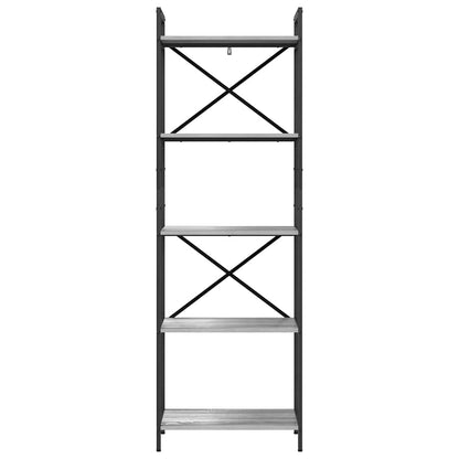 Bücherregal Graues Sonoma 56 x 34 x 171 cm Holzwerkstoff