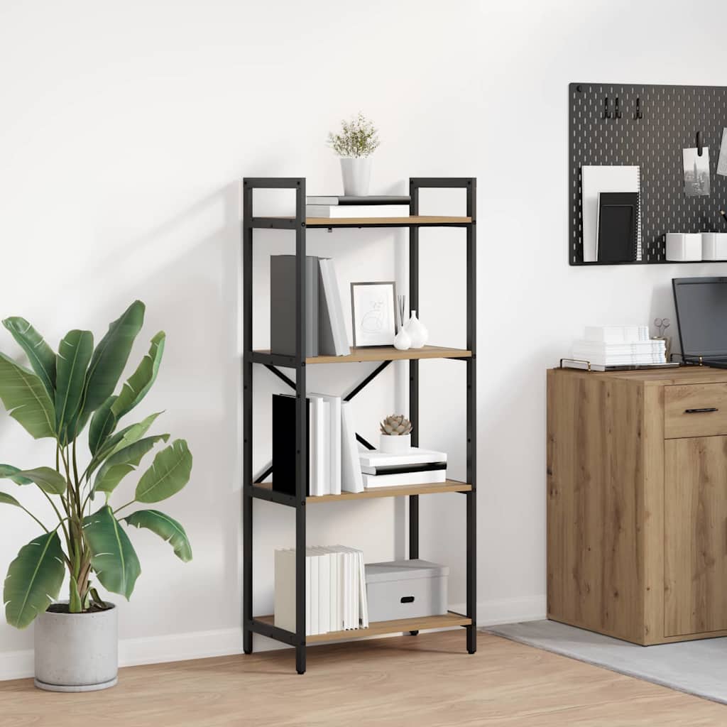 Bücherregal Artisan-Eiche 56 x 34 x 133,5 cm Holzwerkstoff