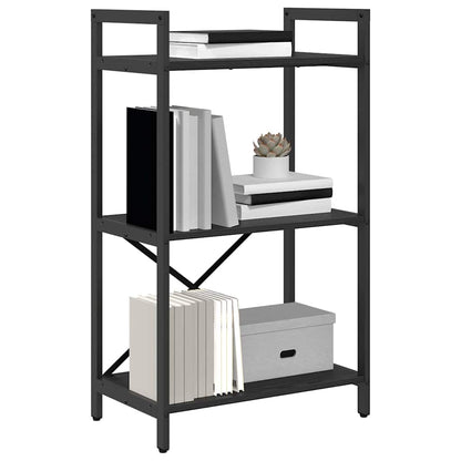 Bücherregal Schwarz Eichen-Optik 56 x 34 x 96 cm Holzwerkstoff