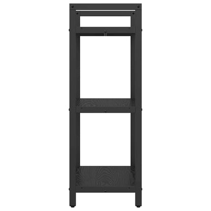 Bücherregal Schwarz Eichen-Optik 56 x 34 x 96 cm Holzwerkstoff