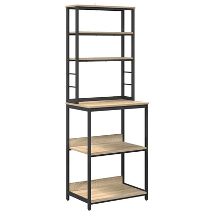 Küchenregal Sonoma-Eiche 60 x 40 x 168 cm Holzwerkstoff