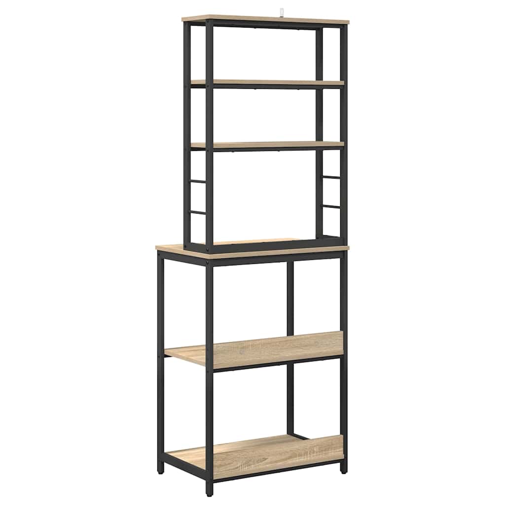 Küchenregal Sonoma-Eiche 60 x 40 x 168 cm Holzwerkstoff