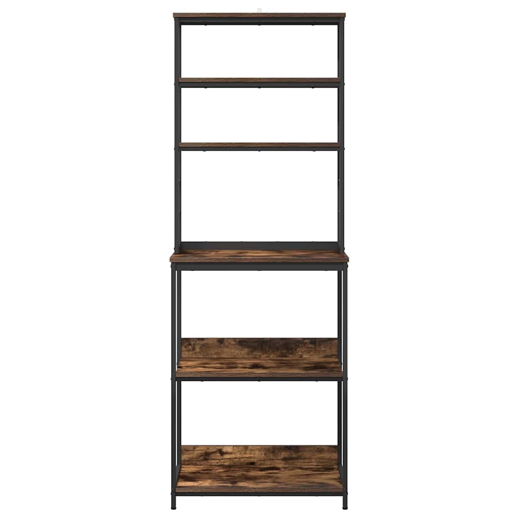 Küchenregal Geräucherte Eiche 60 x 40 x 168 cm Holzwerkstoff