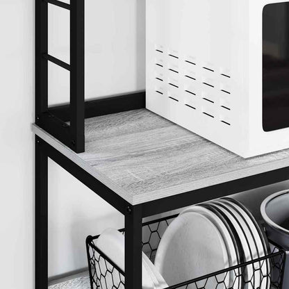 Küchenregal Graues Sonoma 60 x 40 x 168 cm Holzwerkstoff