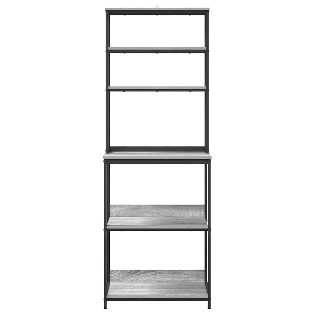 Küchenregal Graues Sonoma 60 x 40 x 168 cm Holzwerkstoff