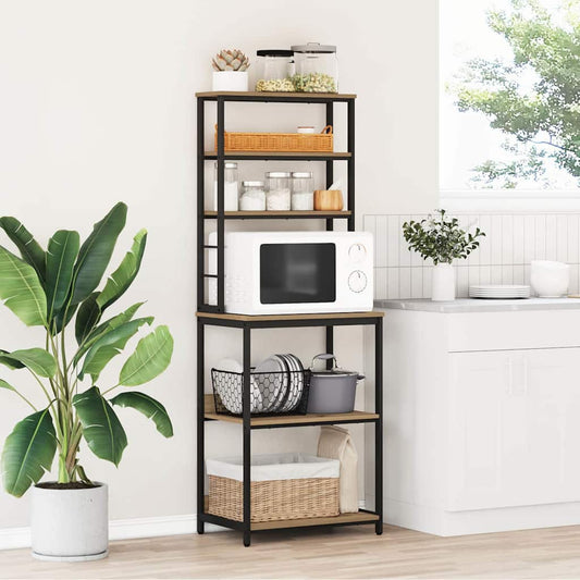 Küchenregal Artisan-Eiche 60 x 40 x 168 cm Holzwerkstoff