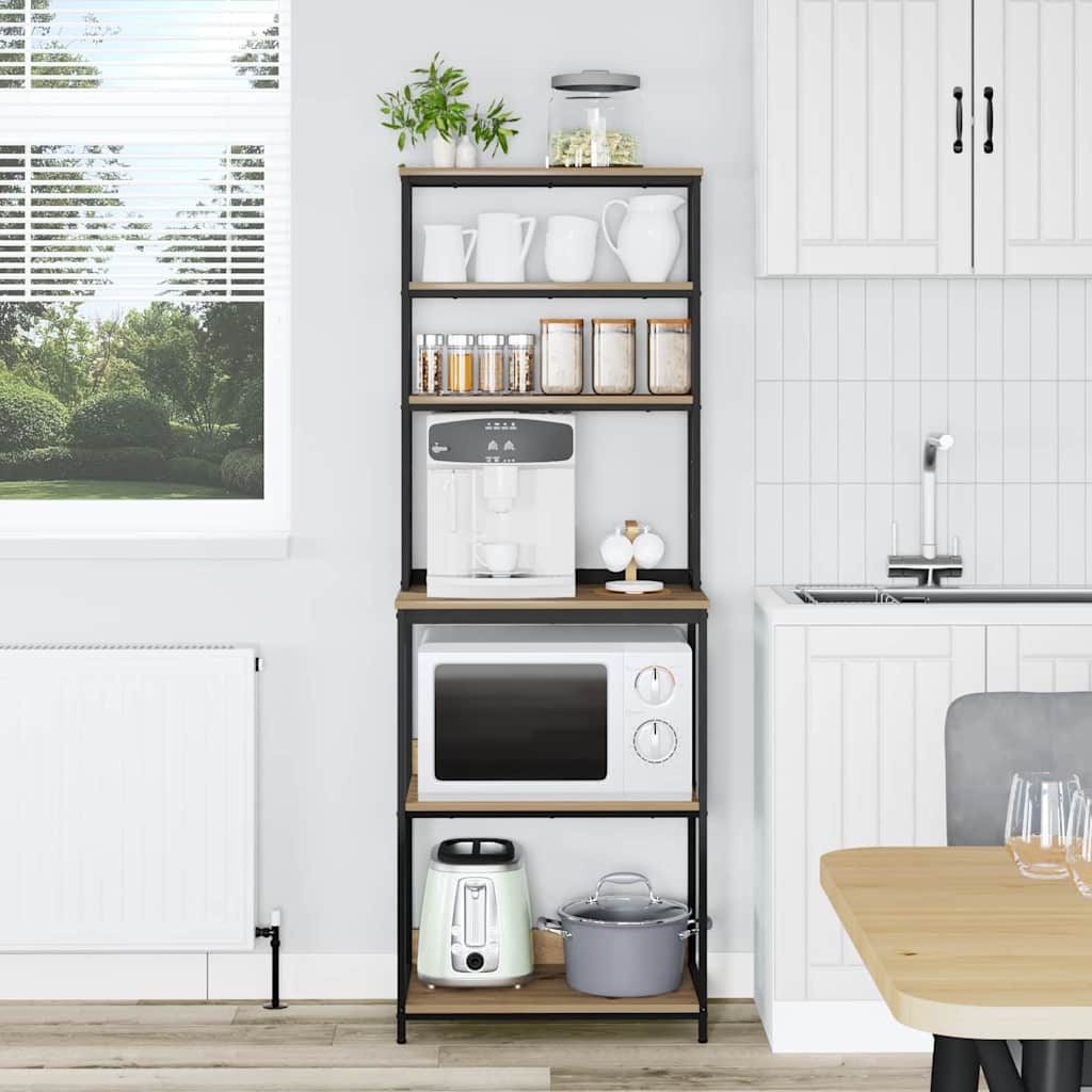 Küchenregal Artisan-Eiche 60 x 40 x 168 cm Holzwerkstoff