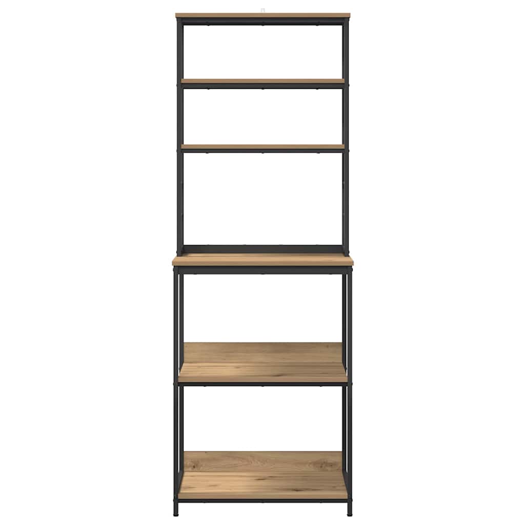 Küchenregal Artisan-Eiche 60 x 40 x 168 cm Holzwerkstoff