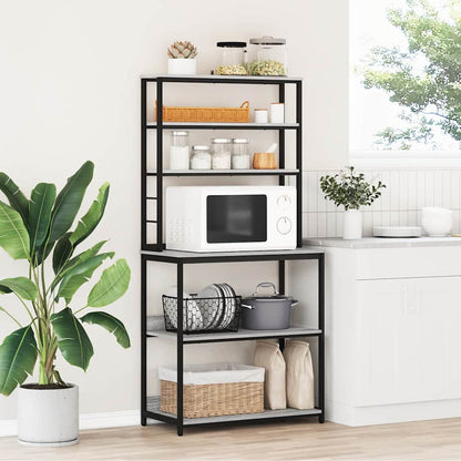 Küchenregal Graues Sonoma 80 x 40 x 168 cm Holzwerkstoff