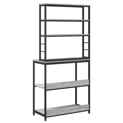 Küchenregal Graues Sonoma 80 x 40 x 168 cm Holzwerkstoff