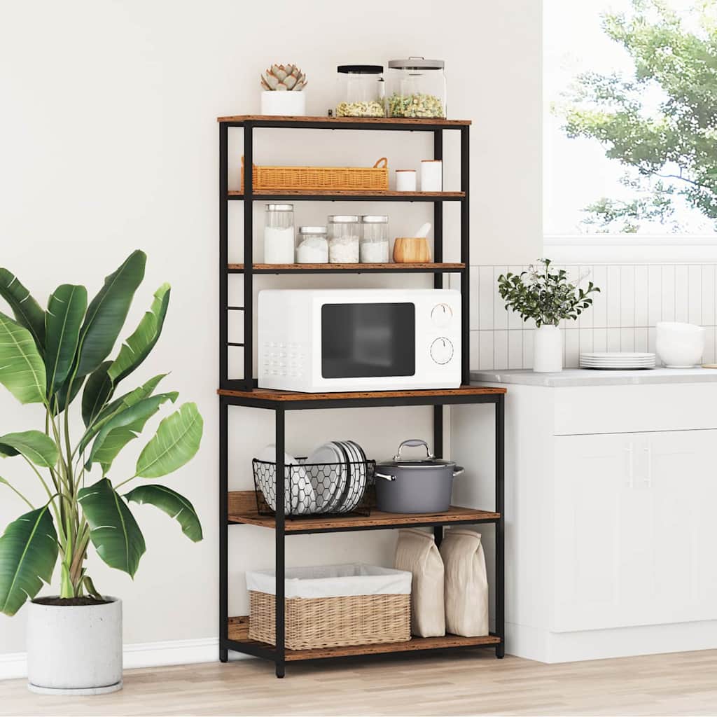 Küchenregal Altholz 80 x 40 x 168 cm Holzwerkstoff