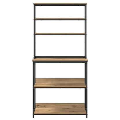 Küchenregal Artisan-Eiche 80 x 40 x 168 cm Holzwerkstoff