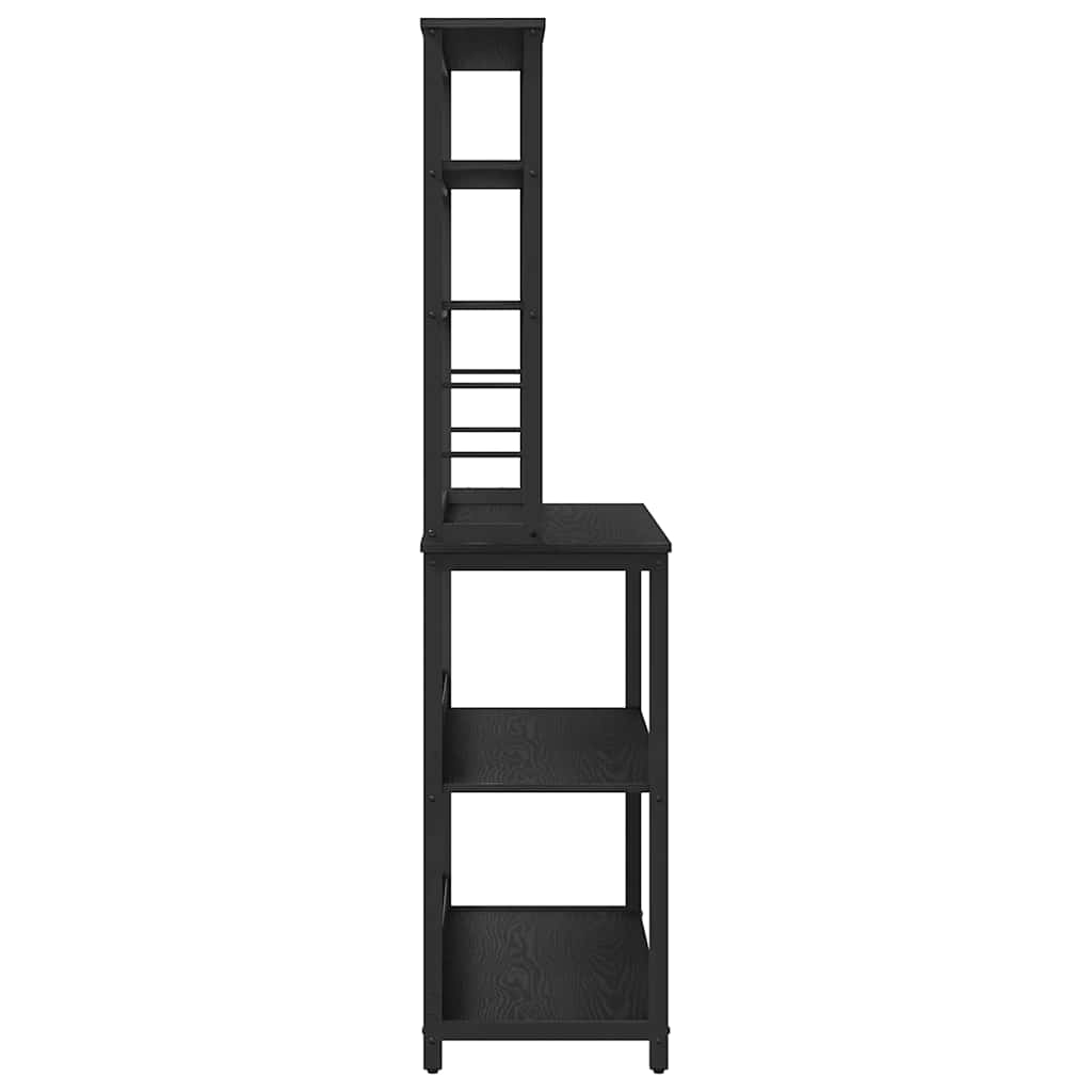 Küchenregal Schwarz Eichen-Optik 100 x 40 x 168 cm