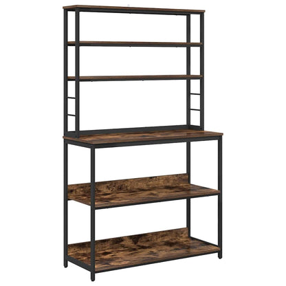 Küchenregal Geräucherte Eiche 100 x 40 x 168 cm Holzwerkstoff