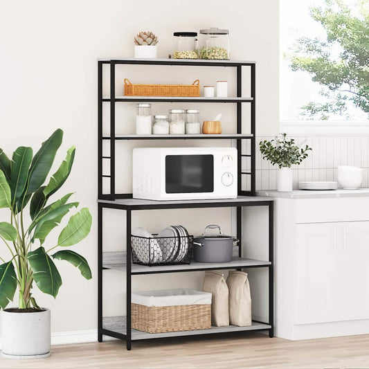 Küchenregal Graues Sonoma 100 x 40 x 168 cm Holzwerkstoff