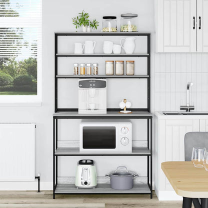 Küchenregal Graues Sonoma 100 x 40 x 168 cm Holzwerkstoff