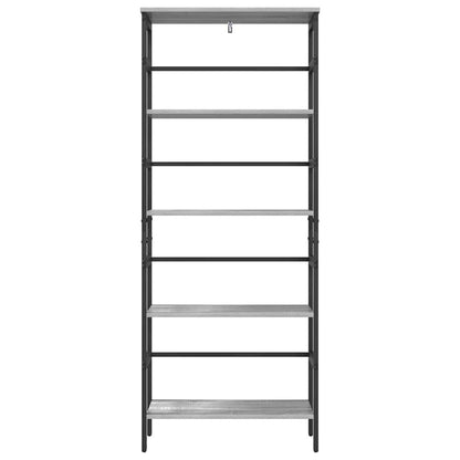 Bücherregal Graues Sonoma 60 x 29,5 x 149 cm Holzwerkstoff