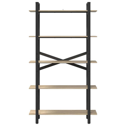 Bücherregal Sonoma-Eiche 100 x 33,5 x 178 cm Holzwerkstoff