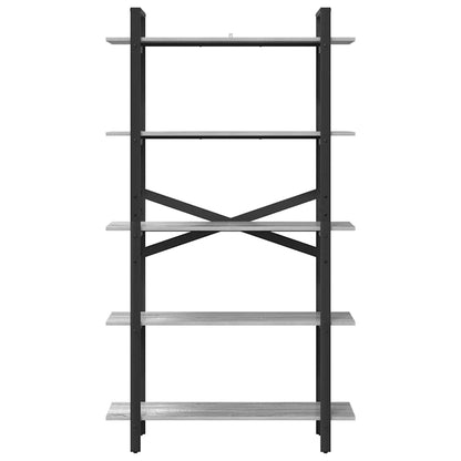 Bücherregal Graues Sonoma 100 x 33,5 x 178 cm Holzwerkstoff