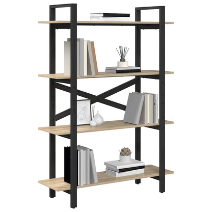 Bücherregal Sonoma-Eiche 100 x 33,5 x 140 cm Holzwerkstoff