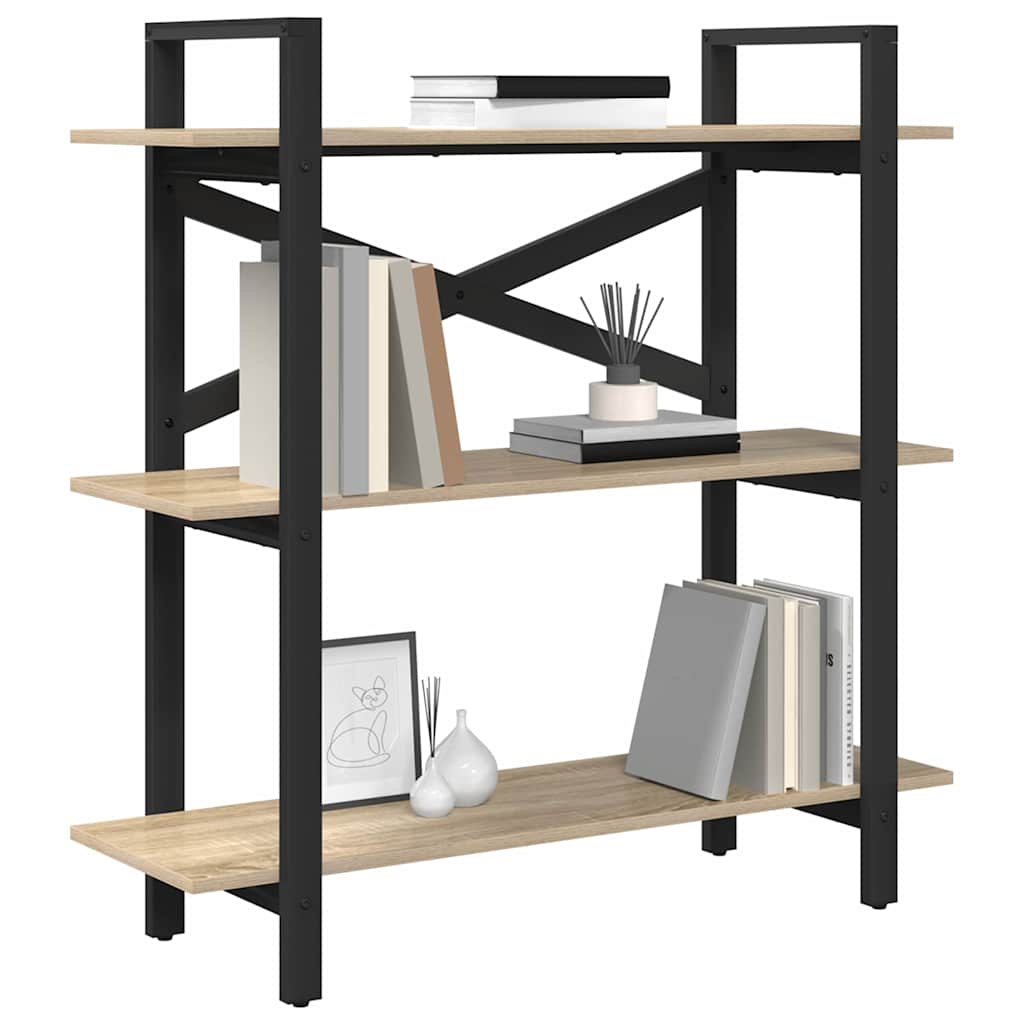 Bücherregal Sonoma-Eiche 100 x 33,5 x 102 cm Holzwerkstoff