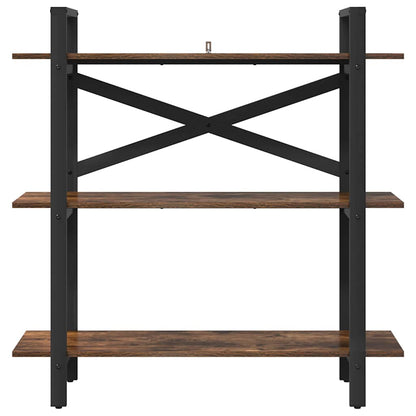 Bücherregal Geräucherte Eiche 100 x 33,5 x 102 cm Holzwerkstoff