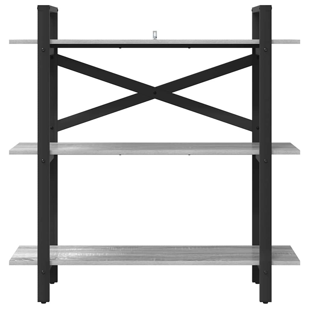 Bücherregal Graues Sonoma 100 x 33,5 x 102 cm Holzwerkstoff