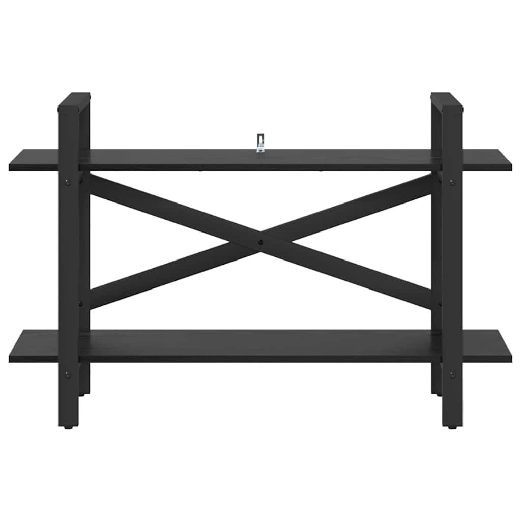 Bücherregal Schwarz Eichen-Optik 100 x 33,5 x 64 cm