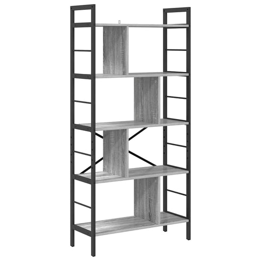 Bücherregal Graues Sonoma 75 x 30 x 156 cm Holzwerkstoff