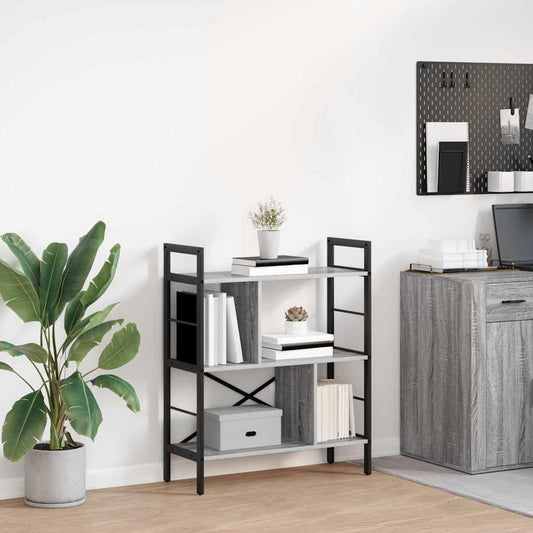 Bücherregal Graues Sonoma 75 x 30 x 91 cm Holzwerkstoff