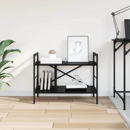 Bücherregal Schwarz Eichen-Optik 75 x 30 x 58,5 cm