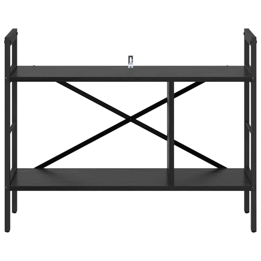 Bücherregal Schwarz Eichen-Optik 75 x 30 x 58,5 cm