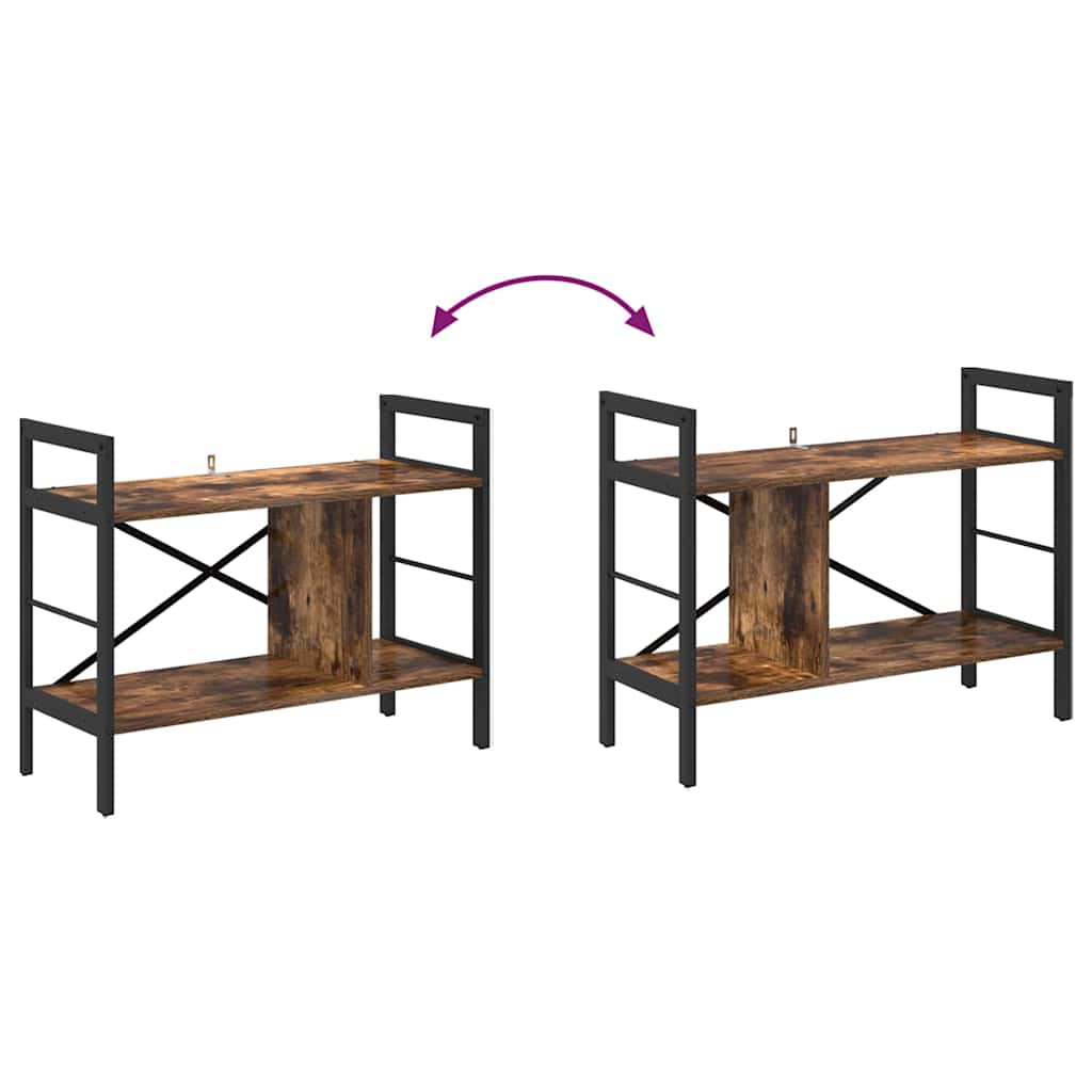 Bücherregal Geräucherte Eiche 75 x 30 x 58,5 cm Holzwerkstoff