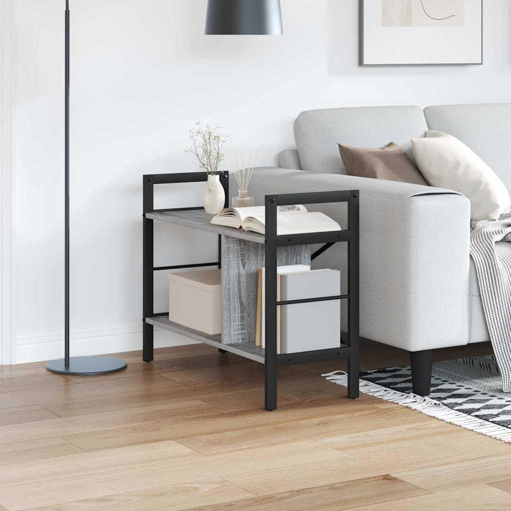 Bücherregal Graues Sonoma 75 x 30 x 58,5 cm Holzwerkstoff