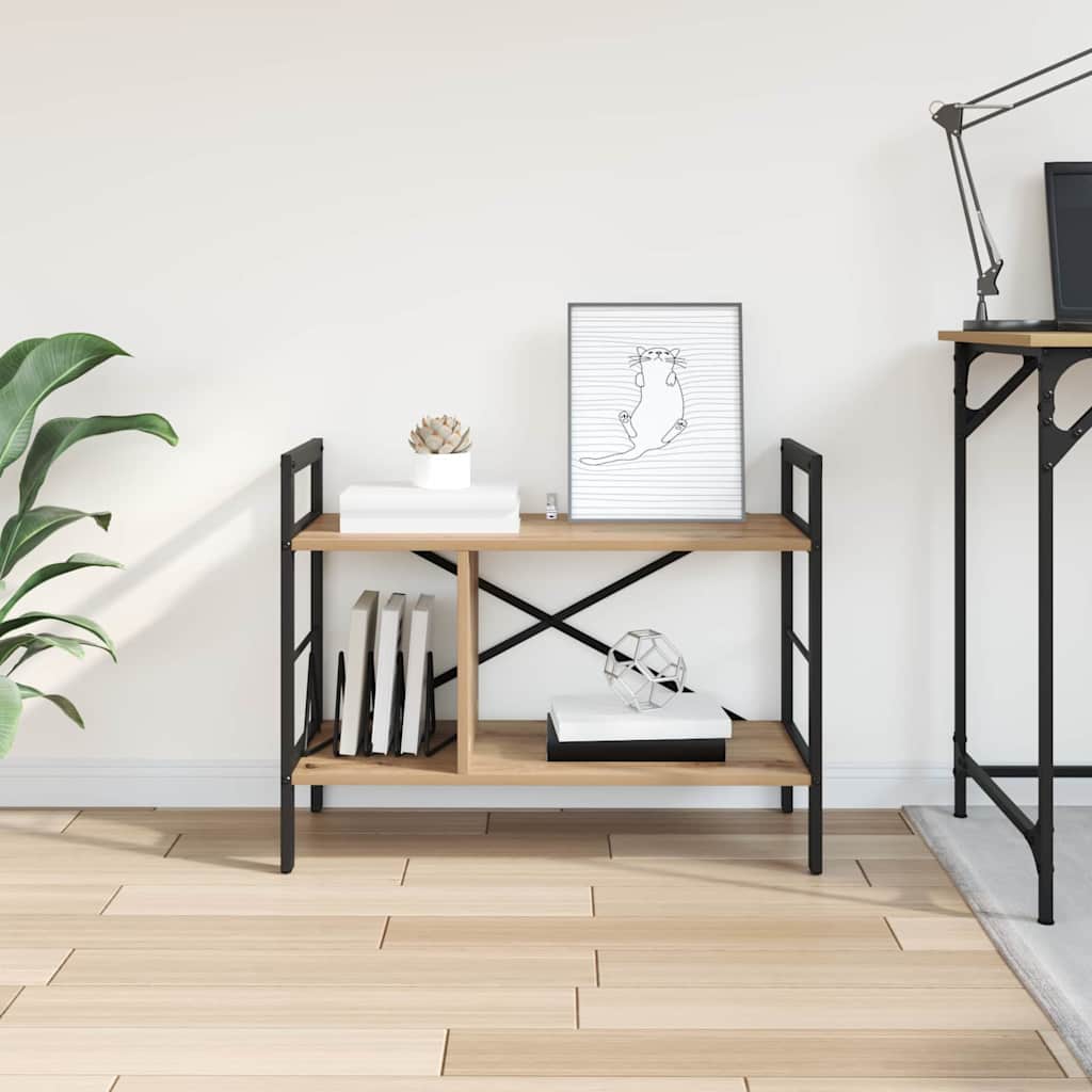 Bücherregal Artisan-Eiche 75 x 30 x 58,5 cm Holzwerkstoff