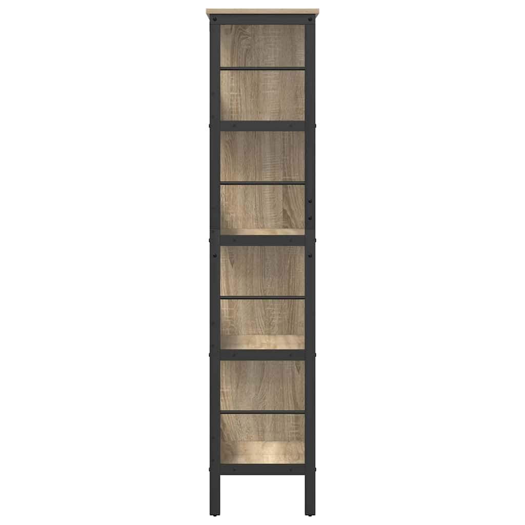 Bücherregal Sonoma-Eiche 82 x 32 x 144,5 cm Holzwerkstoff
