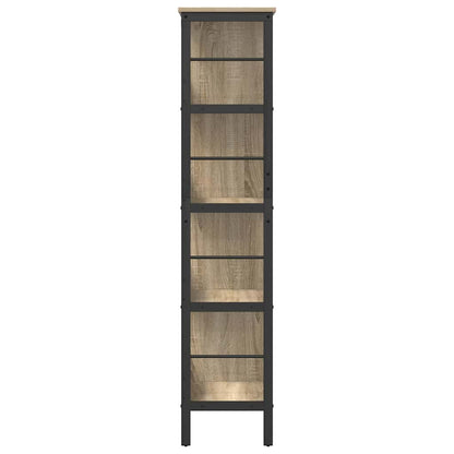 Bücherregal Sonoma-Eiche 82 x 32 x 144,5 cm Holzwerkstoff