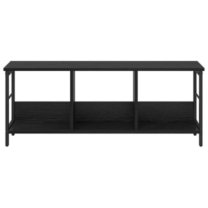 Bücherregal Schwarz Eichen-Optik 102 x 32 x 40,5 cm