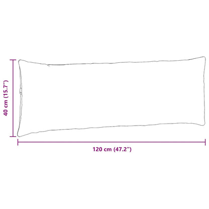 Sofakissen 2 pcs Hellgrün 120 x 40 cm Stoff