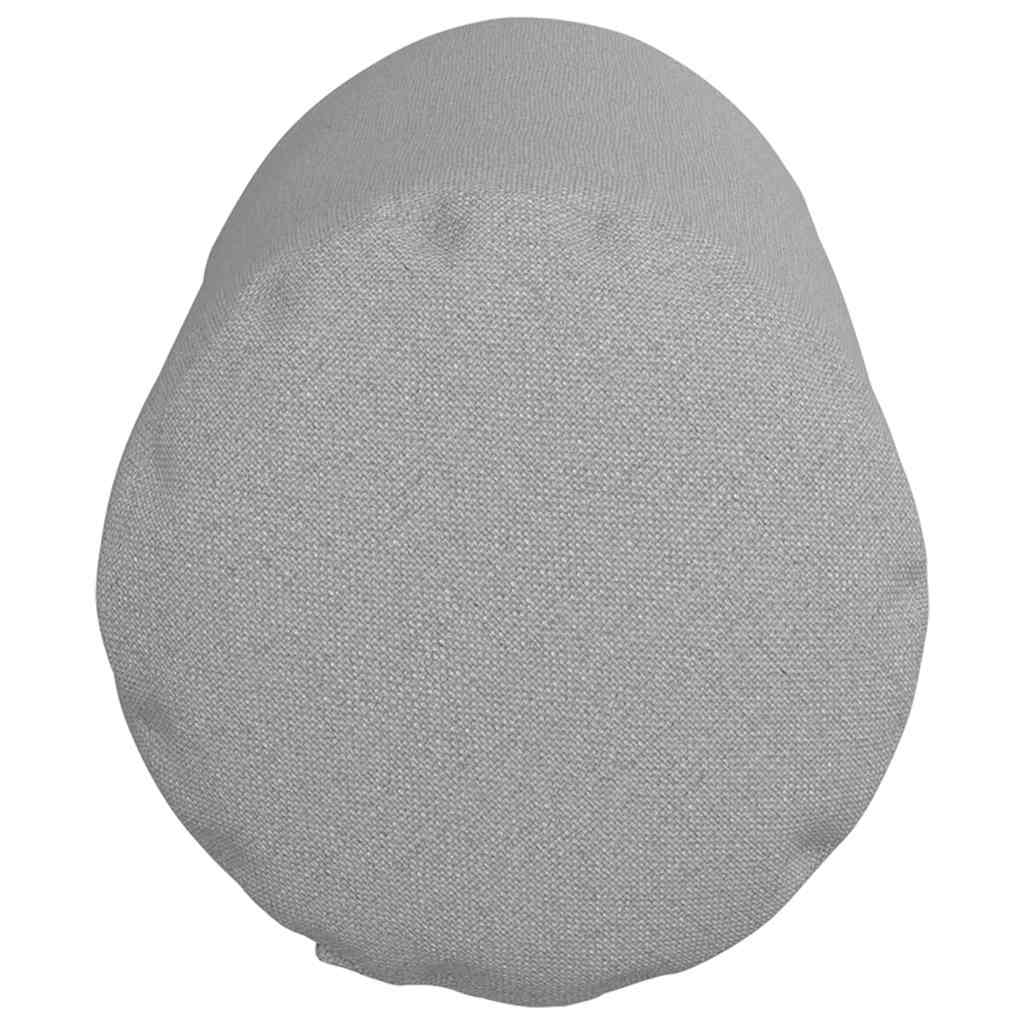 Bolsterkissen 2 pcs Wolkengrau Ø 15 x 40 cm Stoff