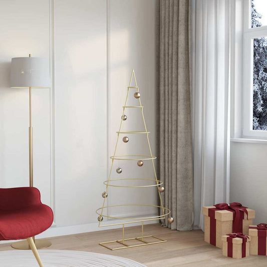 Metall Weihnachtsbaum Gold 150 cm Pulverbeschichteter Stahl
