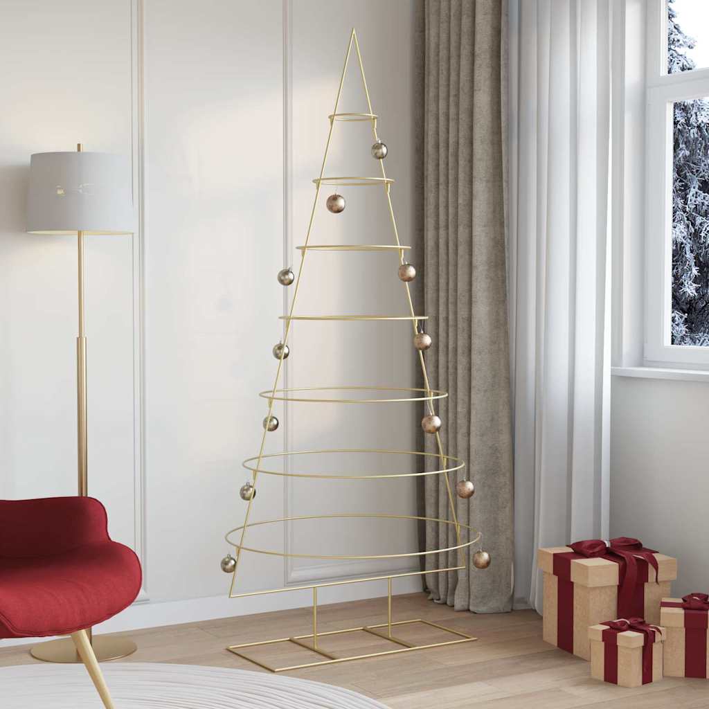Metall Weihnachtsbaum Gold 210 cm Pulverbeschichteter Stahl