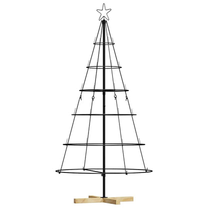 Weihnachts-Tannenzapfenbaum mit Ständer Schwarz 150 cm Stahl