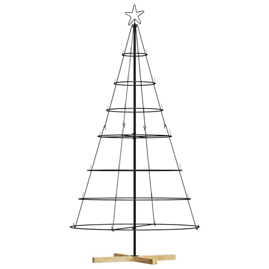 Weihnachts-Tannenzapfenbaum mit Ständer Schwarz 180 cm Stahl