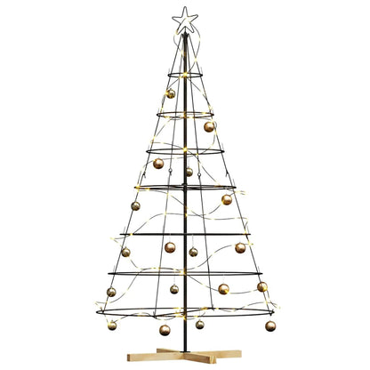 Weihnachts-Tannenzapfenbaum mit Ständer Schwarz 180 cm Stahl