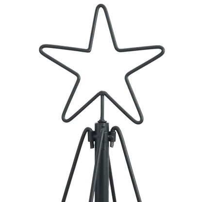 Weihnachts-Tannenzapfenbaum mit Ständer Schwarz 210 cm Stahl